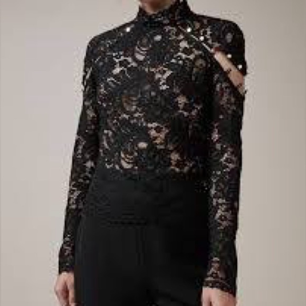 KEEPSAKE the Label Black Embellished Long Sleeve Blouse
